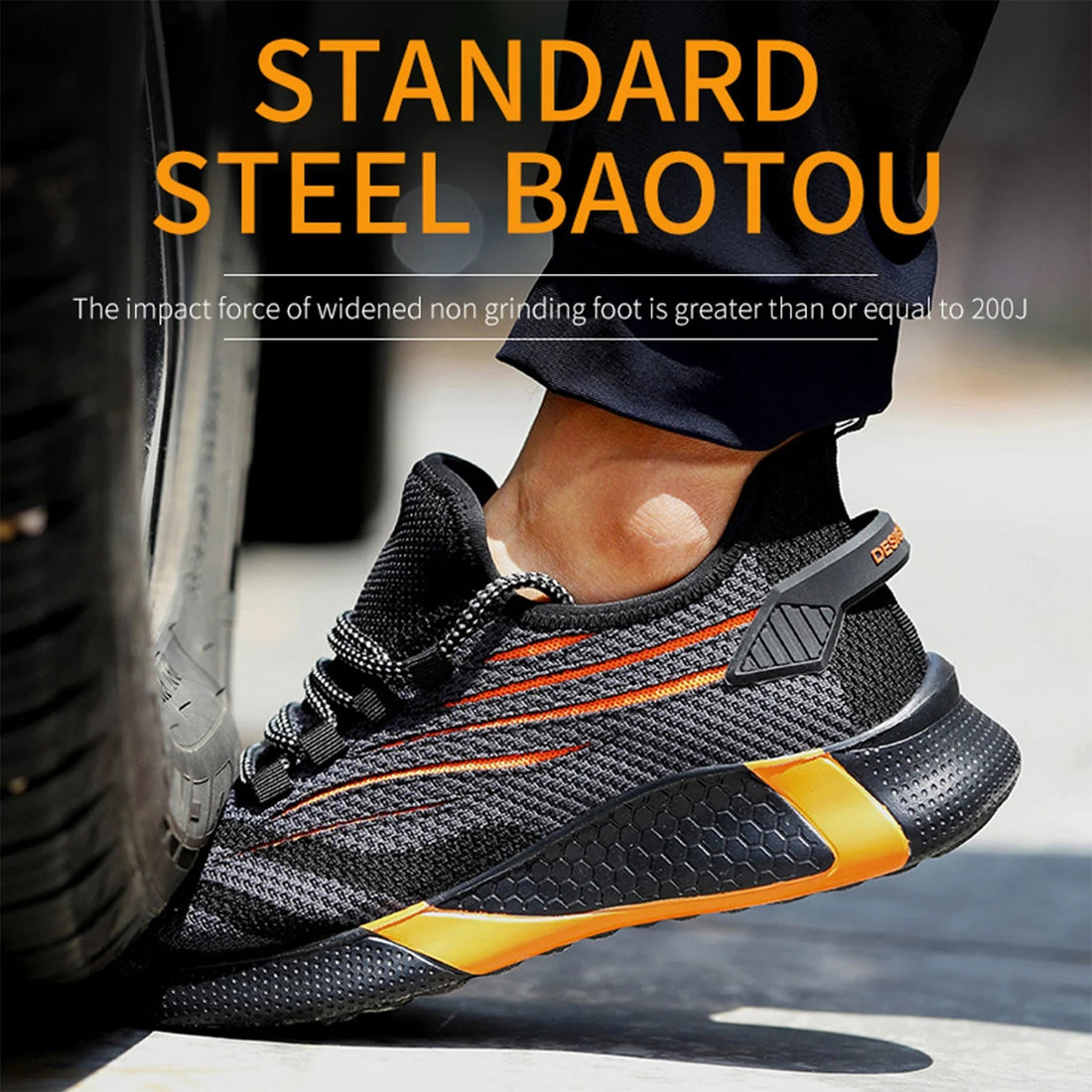ZP Manufacturer Construction Waterproof Steel Toe Large Size Eu 50 Sport Light Weight Steel Toe Work Womens Safety Shoes for Men Shield Tread