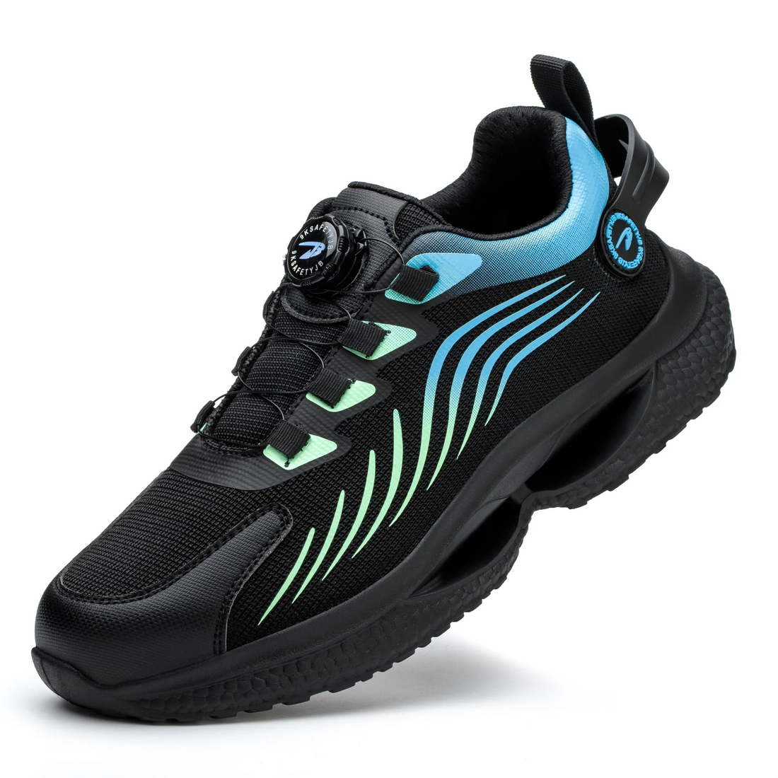 Men's New Style Quick Lacing Steel Toe Safety Shoes Summer Breathable Anti-Blocking Anti-Smashing Non-Slip Security Factory Shield Tread