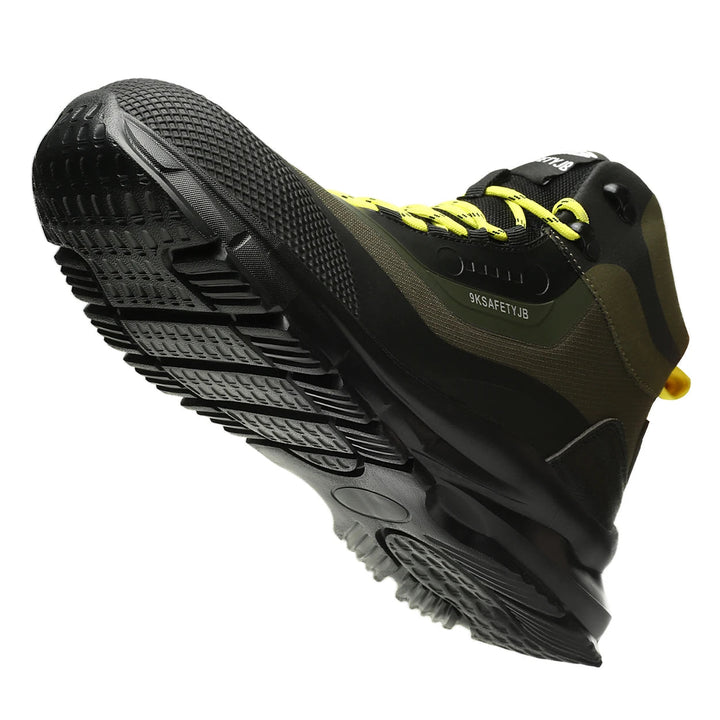 Shieldtread Men’s Steel Toe Safety Sneakers – Waterproof, Puncture-Resistant Hybrid Work Shoes Shield Tread