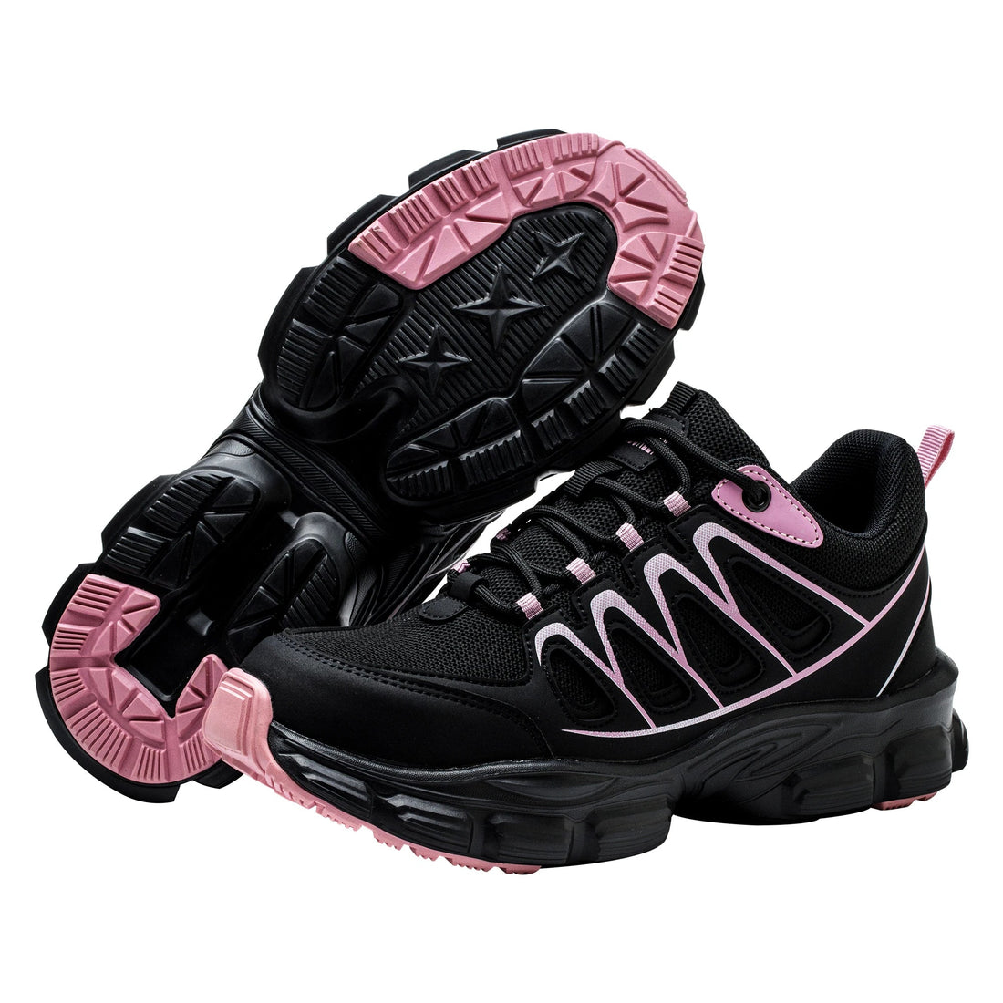 Color Blocking Anti-Smashing Steel Toe Work Safety Shoes for Women Fashionable Casual Non-Slip Design for Winter Factory Use Shield Tread