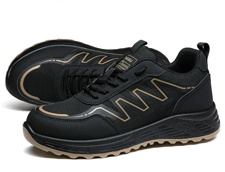 ShieldTread AeroLite™ Vector – Lightweight Composite Toe Safety Sneakers Shield Tread