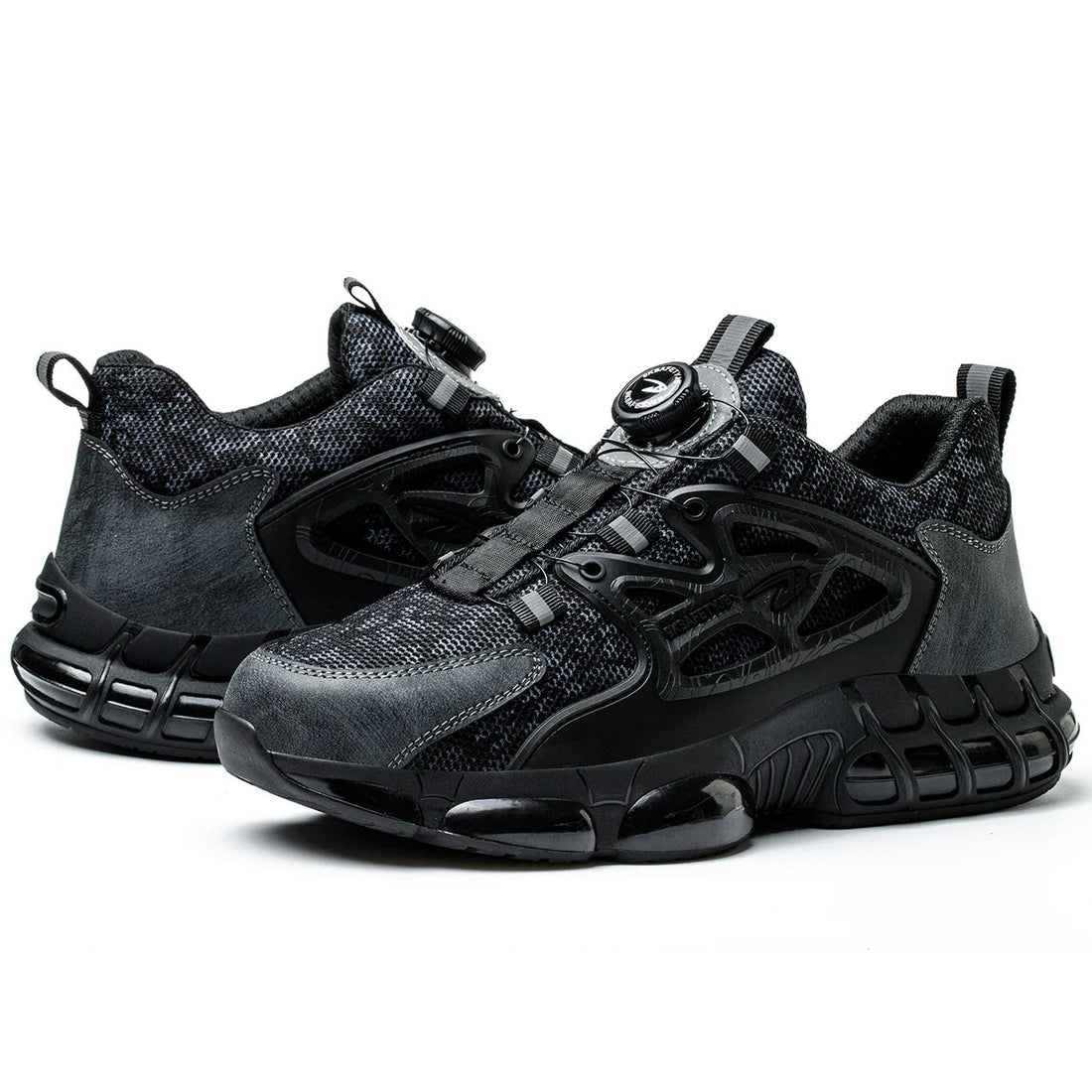 Quick Lacing Breathable Anti-smashing Specifications Metal Non slip Security Guard Work Men Steel Toe Safety Shoes Shield Tread