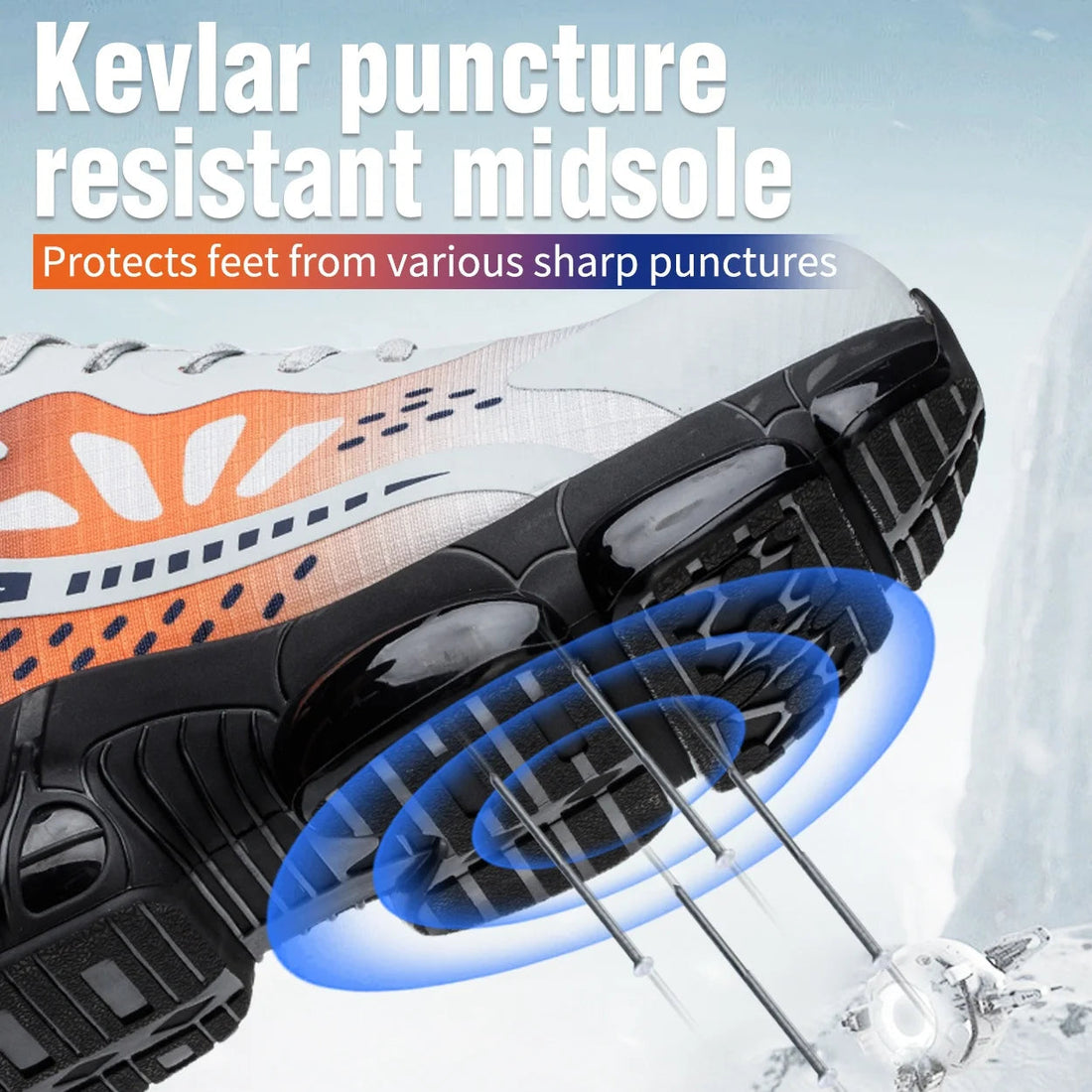 Lace up Eva Mens Fire Proof Working Rubber Outdoor Waterproof Hiking Winter Construction Safety Shoes Men Work Boots Shield Tread
