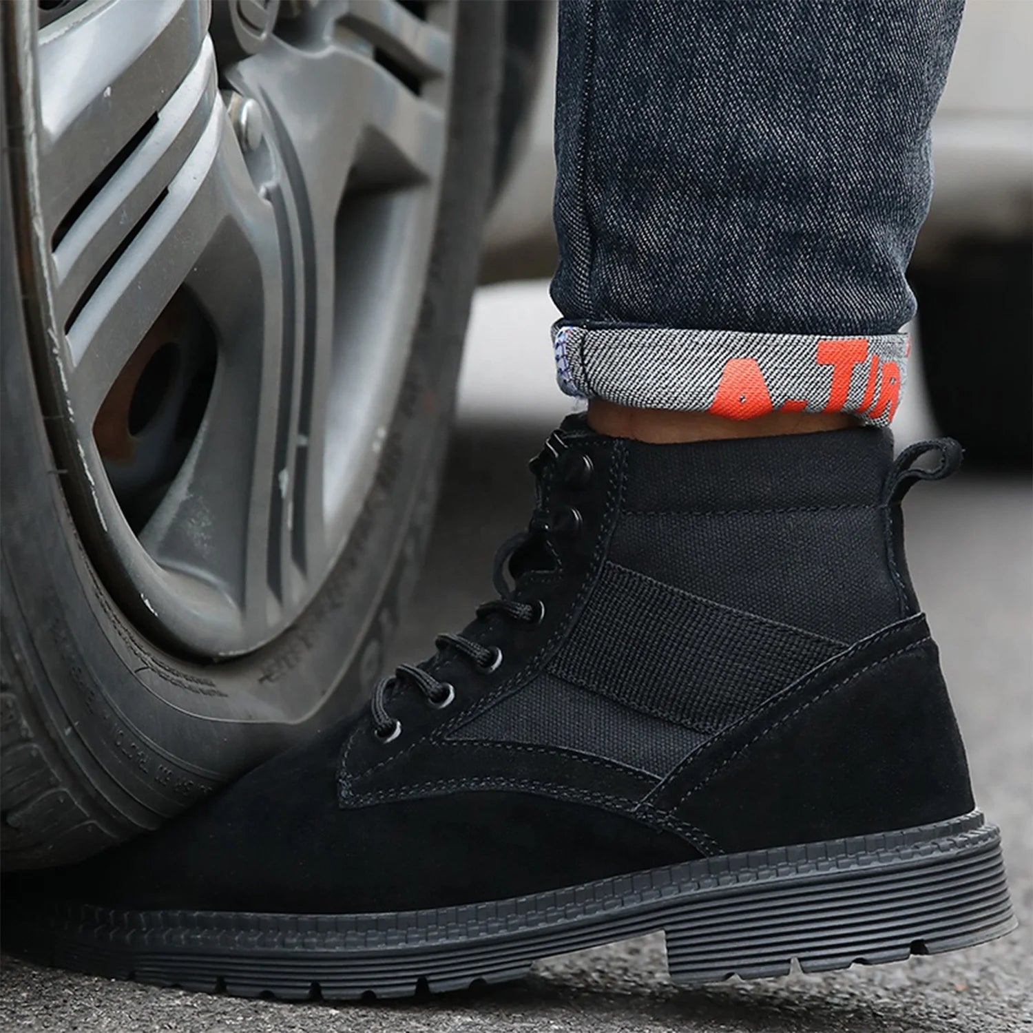 ShieldTread UrbanGuard™ Nomad – Suede Leather Steel Toe Safety Boots - Shield Tread