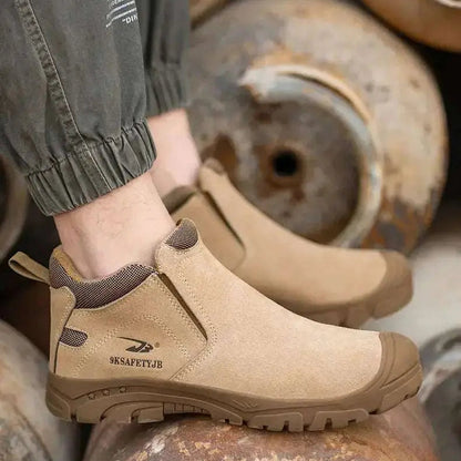 Shieldtread Low-Cut Safety Leather Steel Toe Work Shoes  (ProForge™ Stride) - Shield Tread