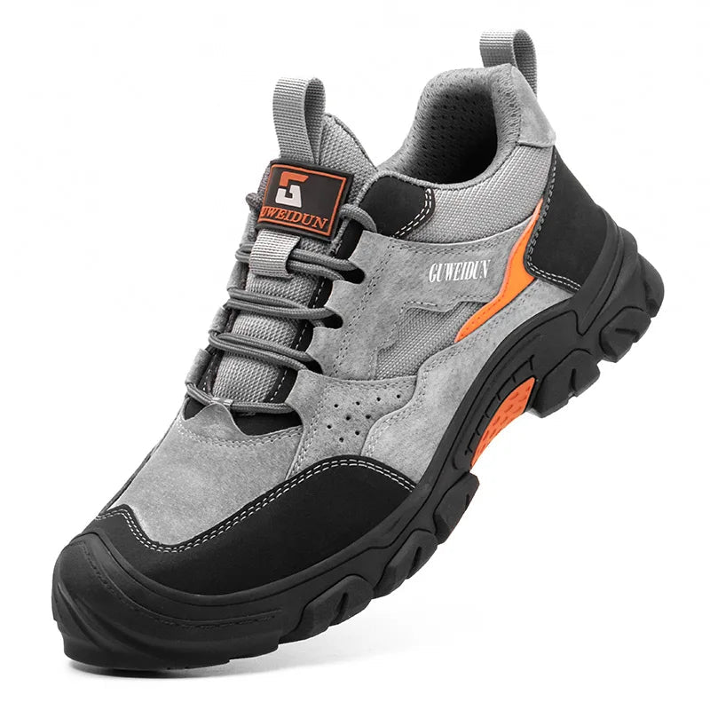 Cowhide Steel Toe Safety Shoes: Breathable, Indestructible Boots Shield Tread