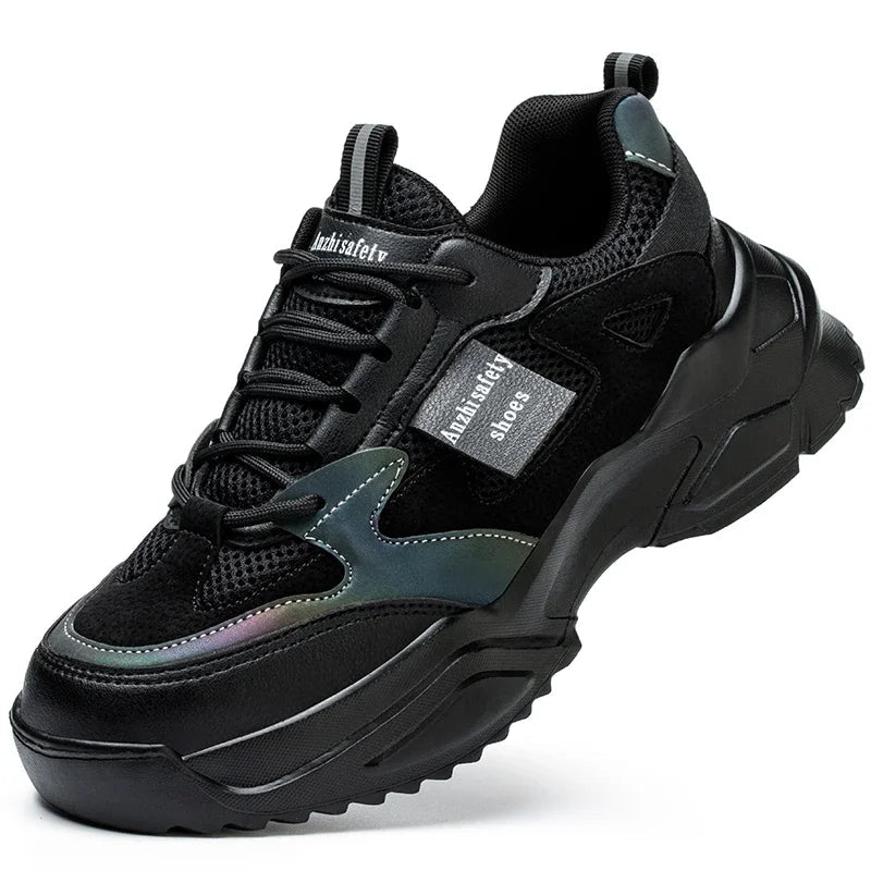 Women's Safety Sneakers: Anti-Smash, Anti-Puncture, Breathable Shield Tread