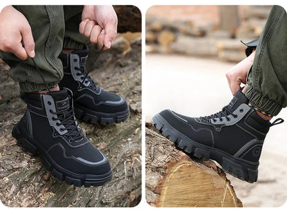 Men's High Top safety Casual Shoes: Comfortable, Durable Shield Tread