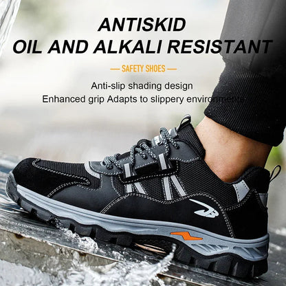 Breathable Steel Toe Work Shoes: Anti-Impact, Comfortable Shield Tread