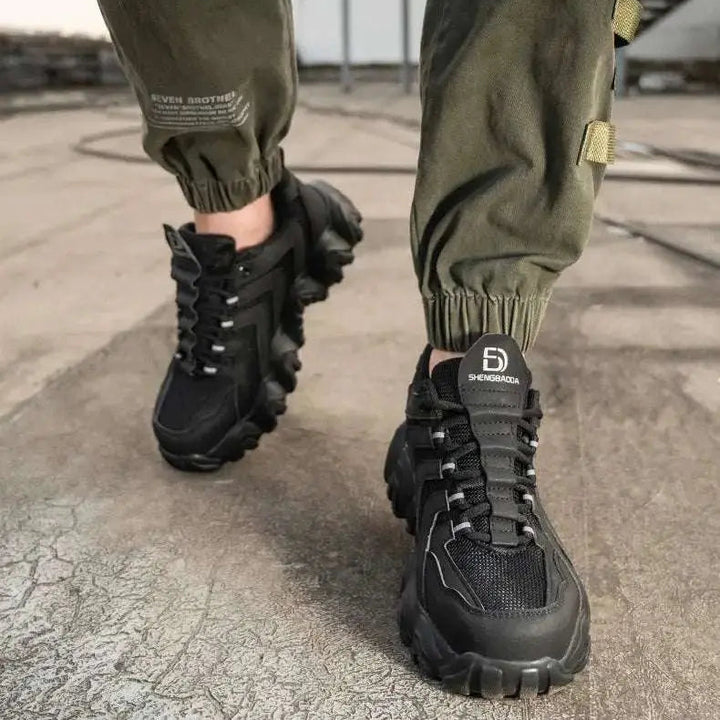 Shield Tread Puncture-Resistant Work Sneakers 14:193#Black 919;200000124:200000334