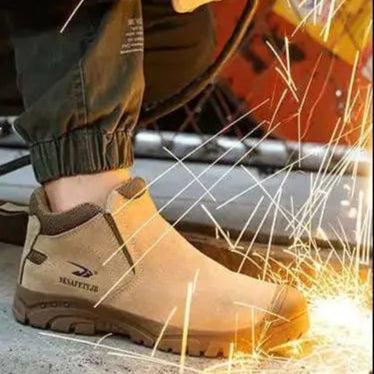 Shieldtread Low-Cut Safety Leather Steel Toe Work Shoes  (ProForge™ Stride) - Shield Tread