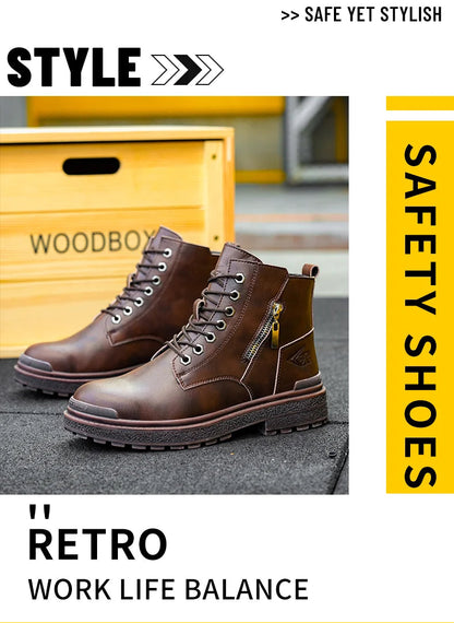 Indestructible Steel Toe Safety Boots: All Seasons, Secure Shield Tread