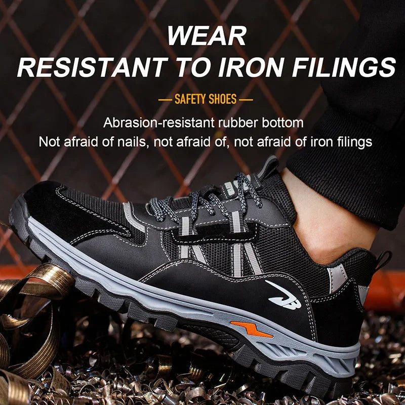 Breathable Steel Toe Work Shoes: Anti-Impact, Comfortable Shield Tread