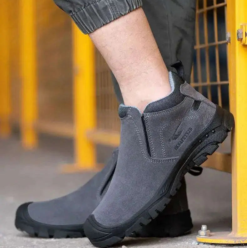 Shieldtread Low-Cut Safety Leather Steel Toe Work Shoes  (ProForge™ Stride) - Shield Tread