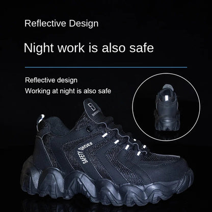 Four Season Safety Shoes: Anti-Smash, Anti-Stab, Breathable Shield Tread