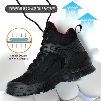 Steel Toe Safety Shoes Men: Lightweight, Smash-Proof, Outdoor Shield Tread