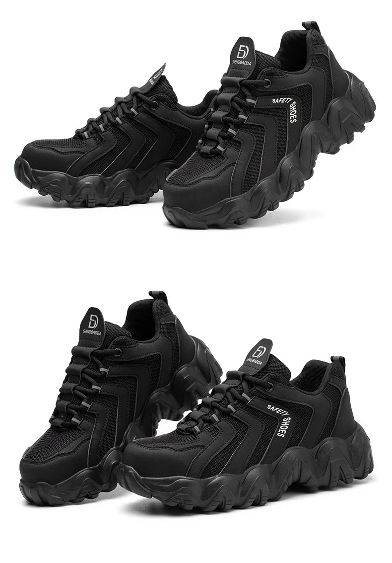 Four Season Safety Shoes: Anti-Smash, Anti-Stab, Breathable Shield Tread