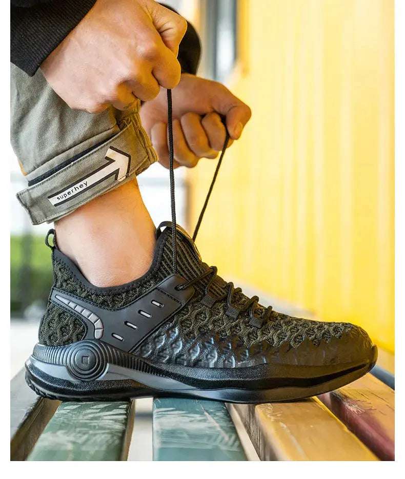 Shield Tread Composite Toe Work Shoes - Durable & Stylish 14:193#Black;200000124:100010482
