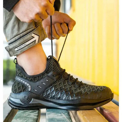 Shield Tread Composite Toe Work Shoes - Durable & Stylish 14:193#Black;200000124:100010482