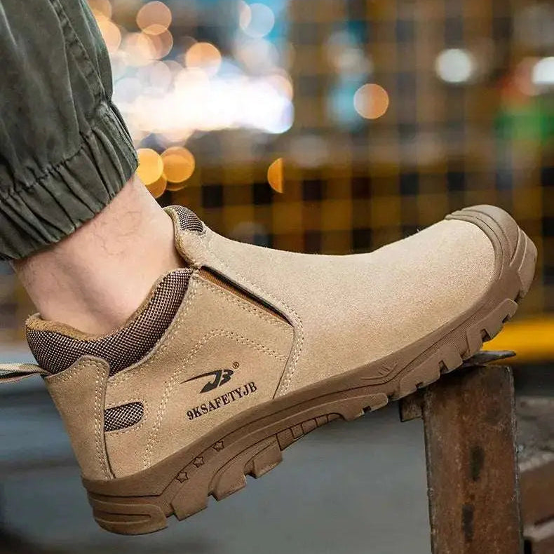 Shieldtread Low-Cut Safety Leather Steel Toe Work Shoes  (ProForge™ Stride) - Shield Tread