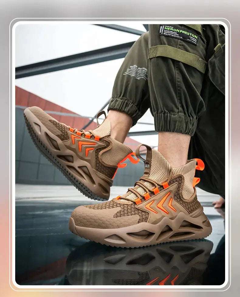 Shield Tread Lightweight Safety Footwear Sneakers 14:175#Green 99;200000124:200000334