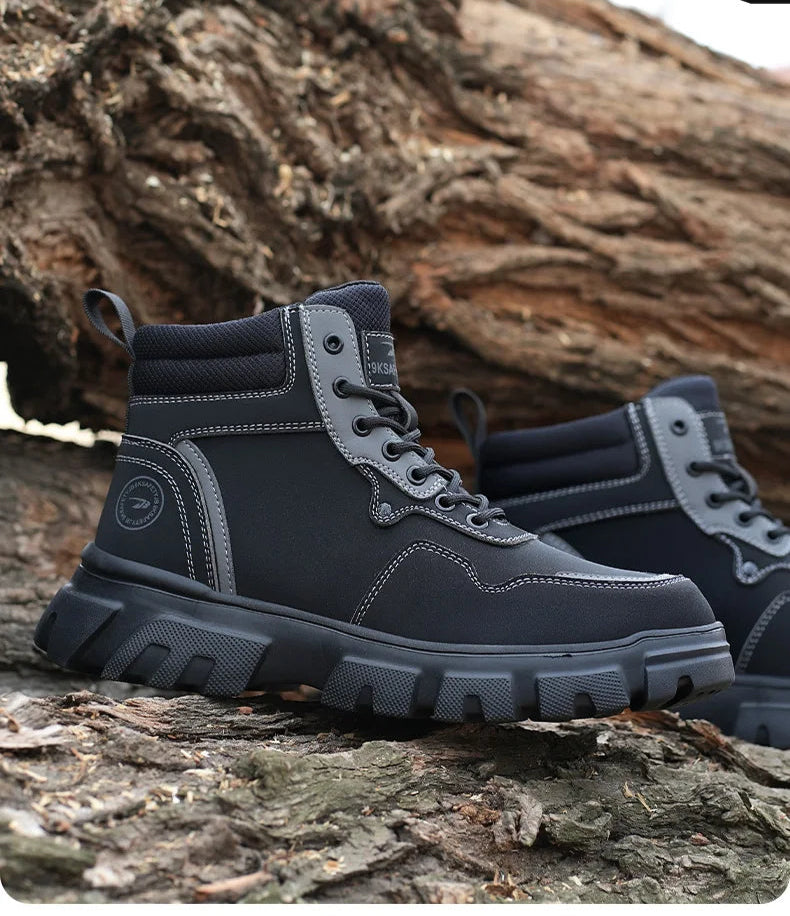 Men's High Top safety Casual Shoes: Comfortable, Durable Shield Tread