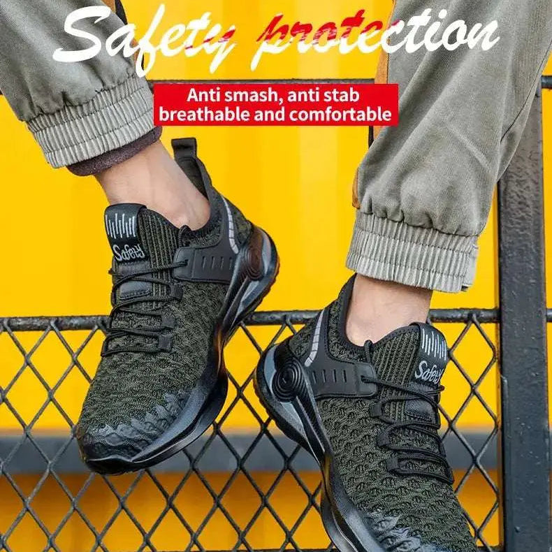 Shield Tread Composite Toe Work Shoes - Durable & Stylish 14:193#Black;200000124:100010482