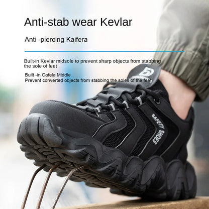 Four Season Safety Shoes: Anti-Smash, Anti-Stab, Breathable Shield Tread