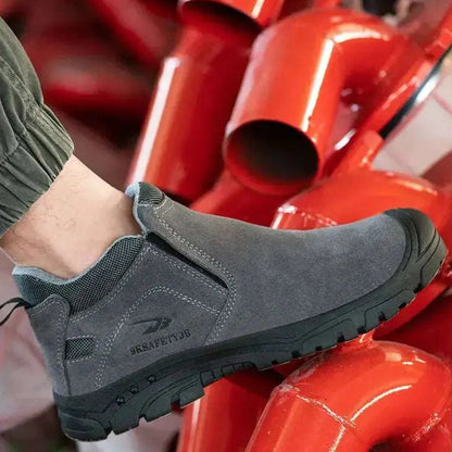 Shieldtread Low-Cut Safety Leather Steel Toe Work Shoes  (ProForge™ Stride) - Shield Tread