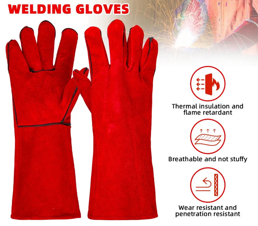 Shield Tread ProGuard Heat-Resistant Leather Welding Gloves