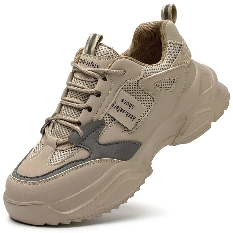 Women's Safety Sneakers: Anti-Smash, Anti-Puncture, Breathable Shield Tread