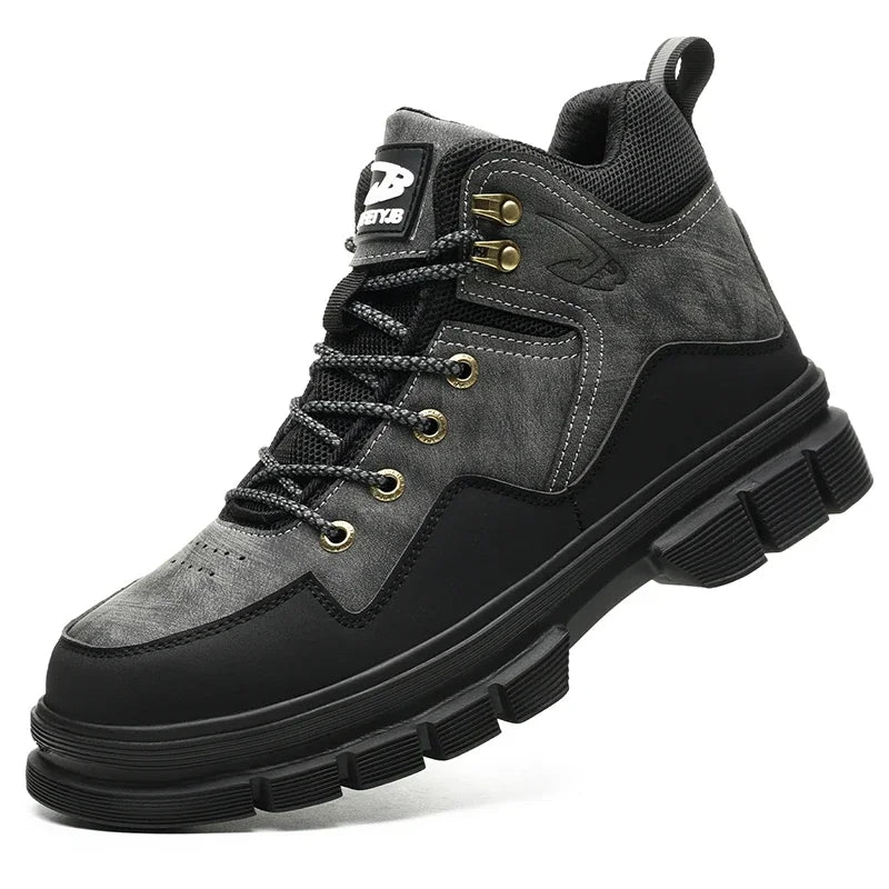 Men's High Top safety Casual Shoes: Comfortable, Durable Shield Tread