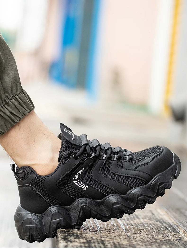 Four Season Safety Shoes: Anti-Smash, Anti-Stab, Breathable Shield Tread