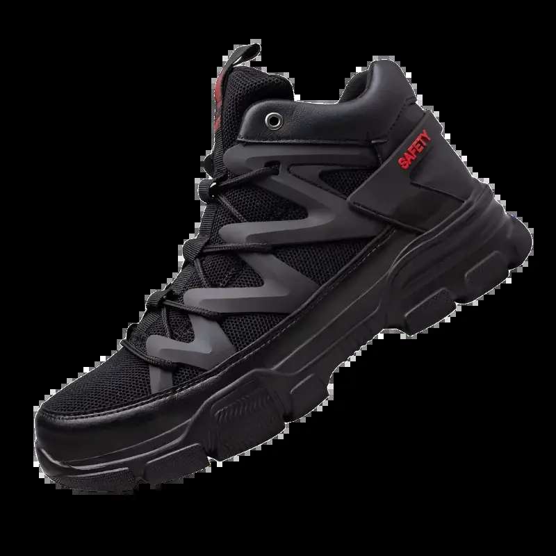 Shield Tread Slip-Resistant Safety Shoes for Work 14:771#Black;200000124:100010482