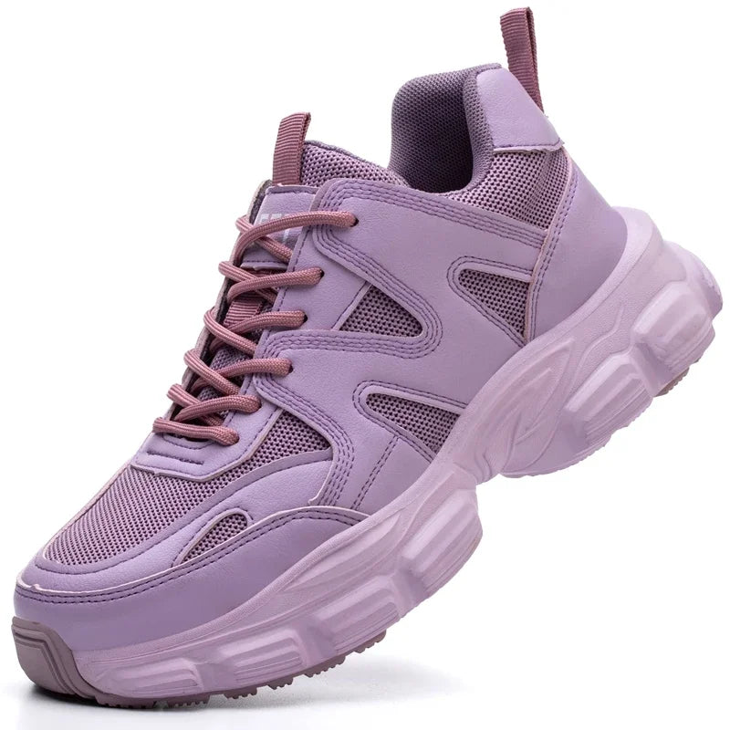 Women's Lightweight Steel Toe Sneakers: Fashion, Elegant Shield Tread