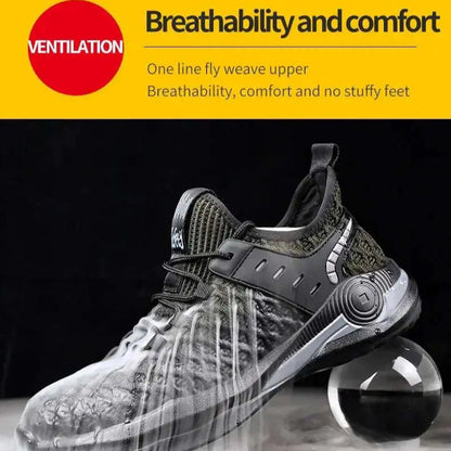 Shield Tread Composite Toe Work Shoes - Durable & Stylish 14:193#Black;200000124:100010482