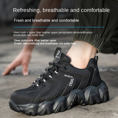 Four Season Safety Shoes: Anti-Smash, Anti-Stab, Breathable Shield Tread