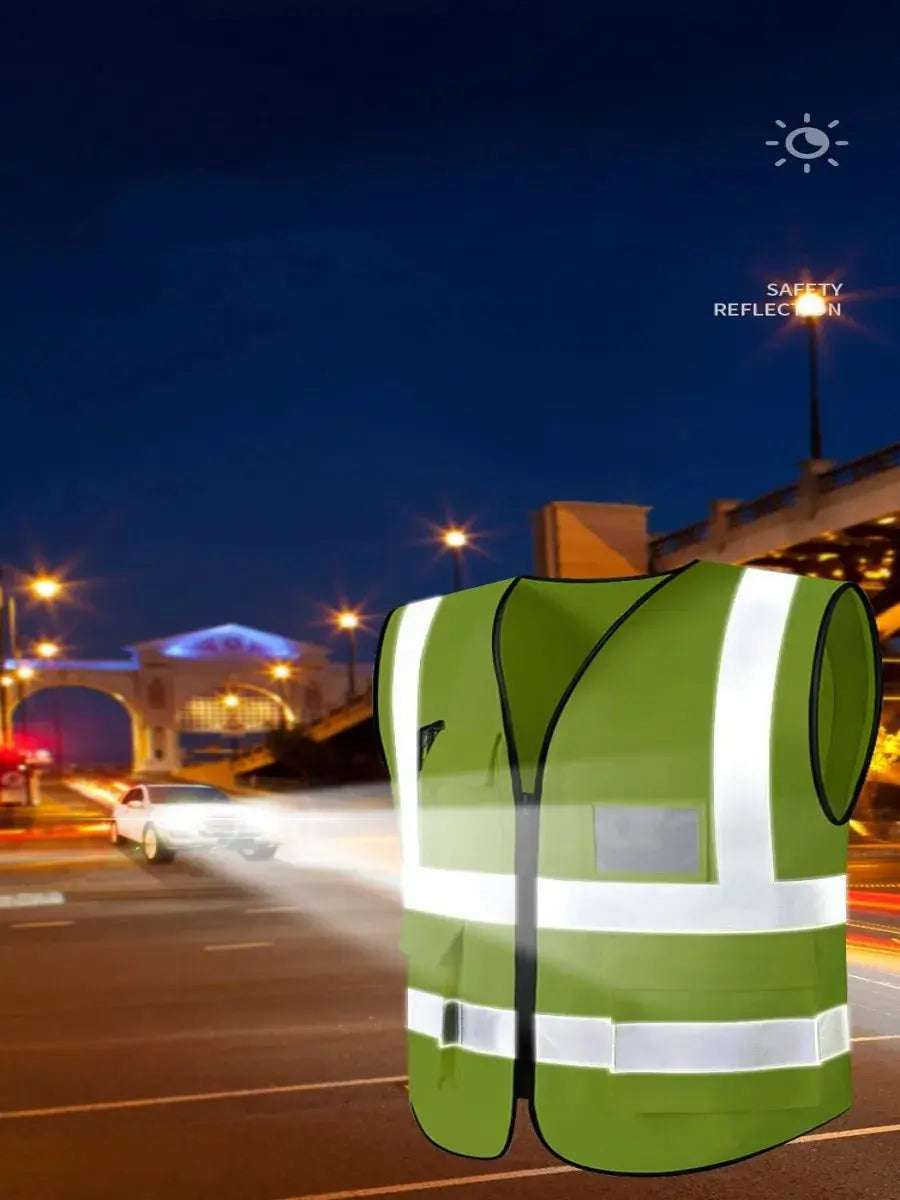 Shield Tread Multi-Pocket Safety Vest - Durable & Stylish 14:173#dark blue;200007763:201336100
