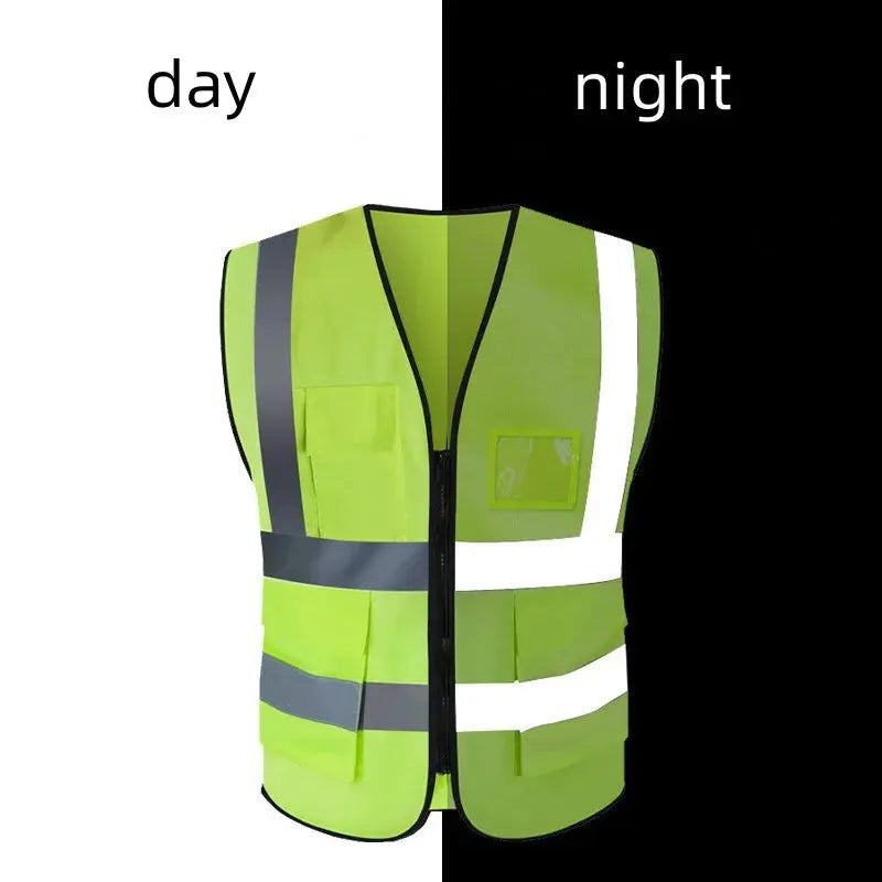 Shield Tread Multi-Pocket Safety Vest - Durable & Stylish 14:173#dark blue;200007763:201336100