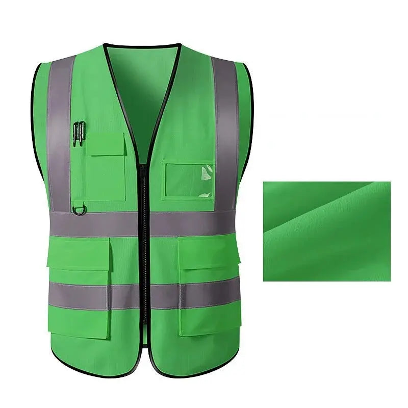 Shield Tread Multi-Pocket Safety Vest - Durable & Stylish 14:173#dark blue;200007763:201336100