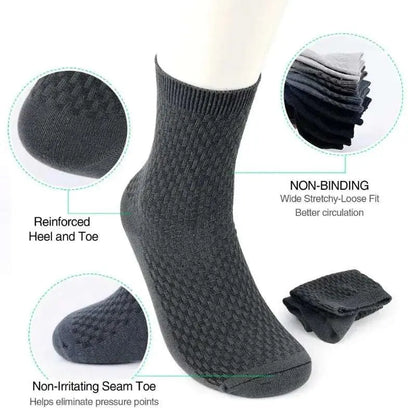 Shield Tread Bamboo Work Socks Men - Comfortable & Durable 14:193#Black(Long);5:100014064#2pairs