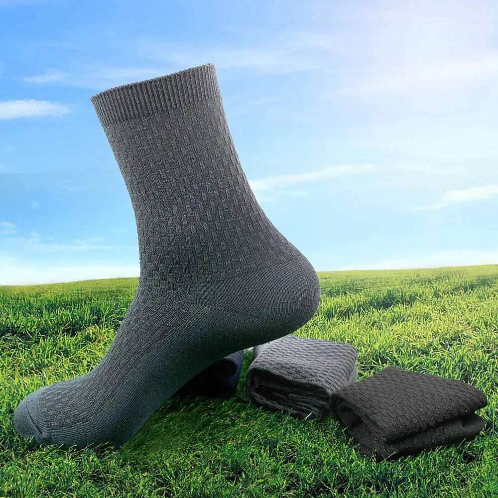 Shield Tread Bamboo Work Socks Men - Comfortable & Durable 14:193#Black(Long);5:100014064#2pairs