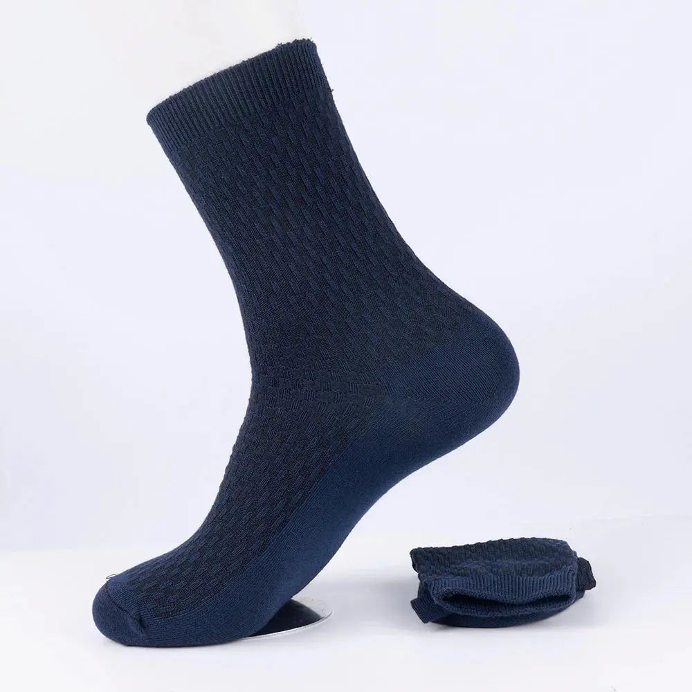 Shield Tread Bamboo Work Socks Men - Comfortable & Durable 14:350850#Navy(Long);5:100014064#2pairs