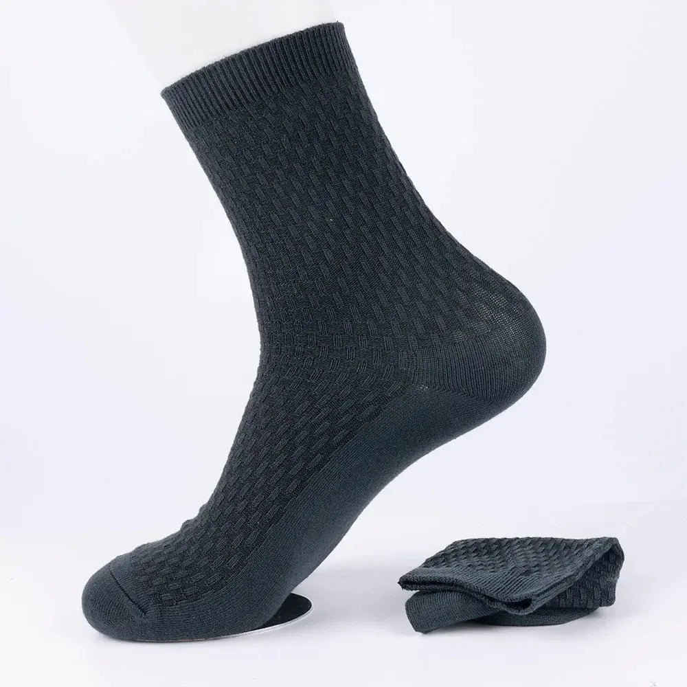 Shield Tread Bamboo Work Socks Men - Comfortable & Durable 14:771#Blue(Long);5:100014064#2pairs