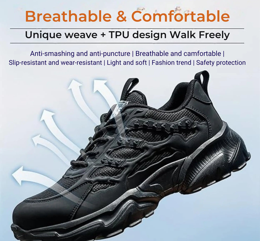 ShieldTread Lightweight Steel Toe Safety Shoes for Durable Comfort Shield Tread