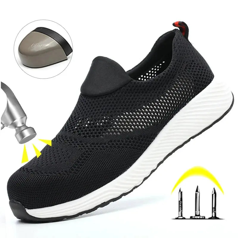 Shield Tread Breathable Summer Work Shoes for Safety 14:193#YT682-Blue;200000124:100010482
