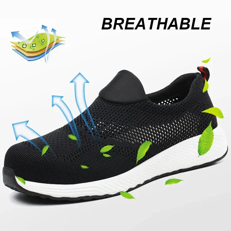 Shield Tread Breathable Summer Work Shoes for Safety 14:193#YT682-Blue;200000124:100010482