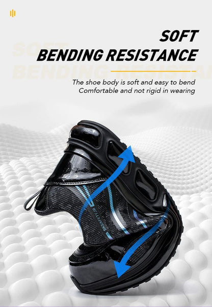 Breathable Steel Toe Work Sneakers: Lightweight, Comfortable, Safe Shield Tread