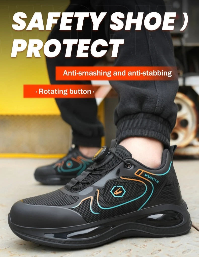 Waterproof Steel Toe Work Shoes Men: Anti-Smash, Lightweight Shield Tread