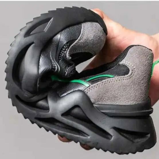 Shield Tread Insulated Steel Toe Safety Shoes 14:193#Black Green;200000124:100010482